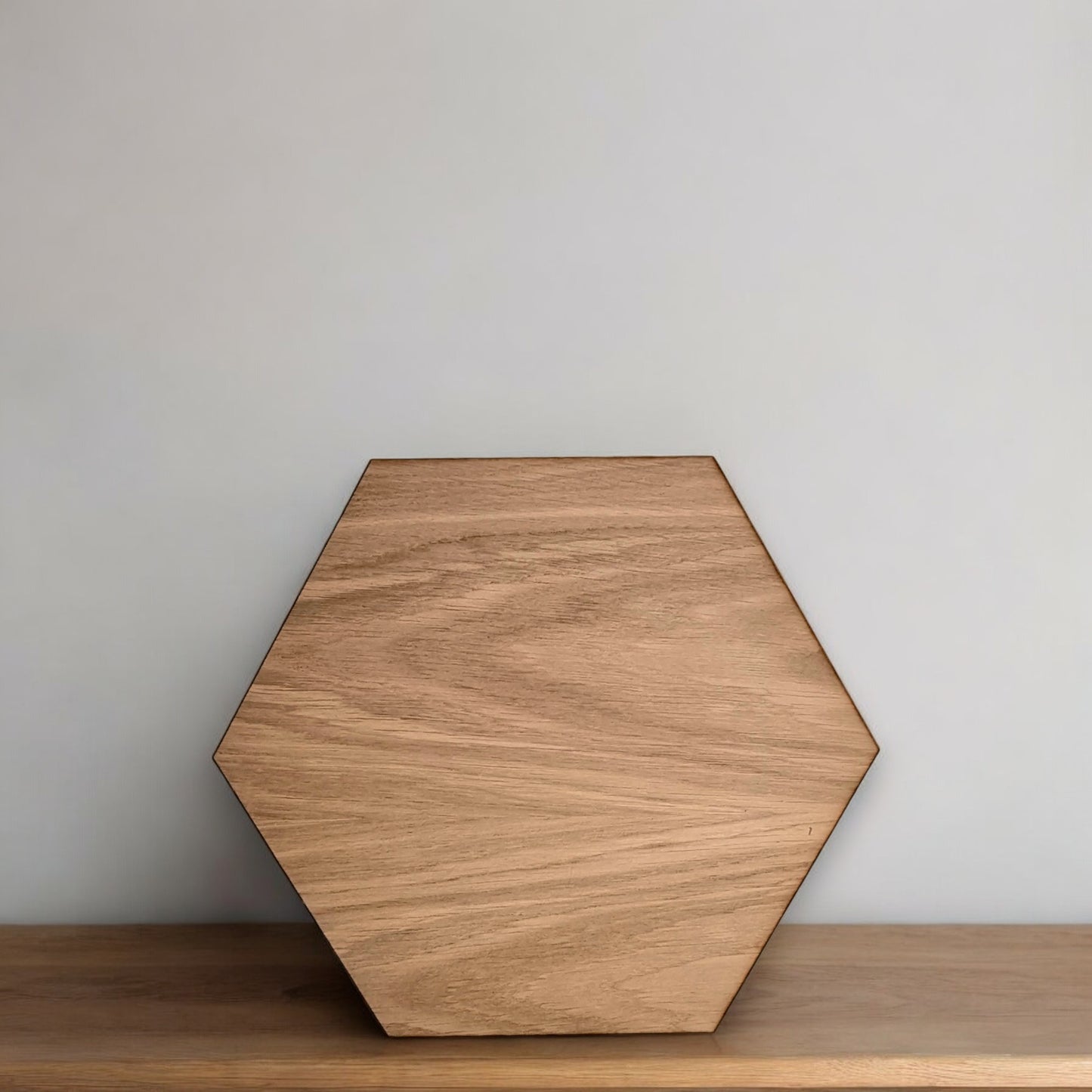 Sets de table et sous-verres hexagonaux - Couleurs bois