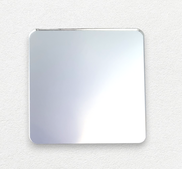 Rounded Corner Square Acrylic Mirrors, Many Sizes, Colours & Engraving Services