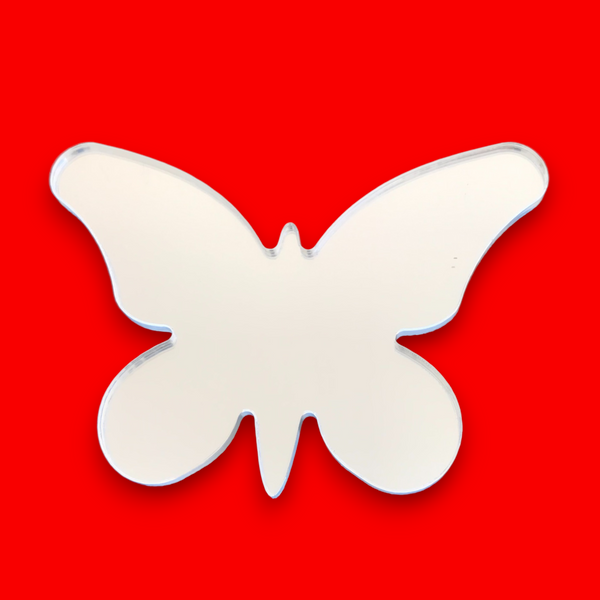 Butterfly Long Wings Shaped Acrylic Mirrors - Bespoke Sizes & Engraving Services