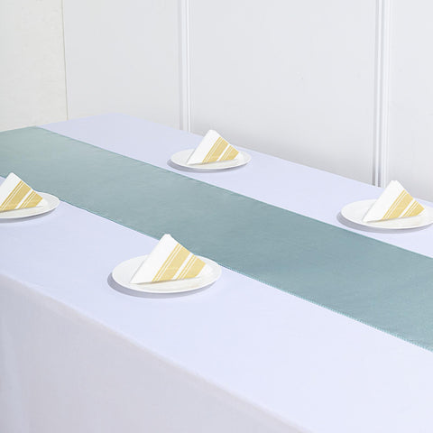 Dusty Sage Satin Smooth Table Runners