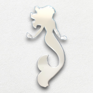 Mermaid Shaped Acrylic Mirrors, Bespoke Sizes and Engraving Services