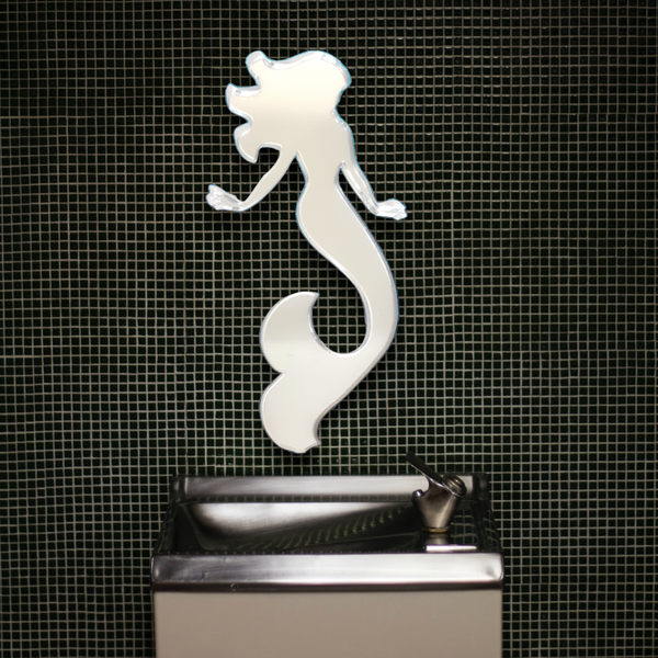 Mermaid Shaped Acrylic Mirrors, Bespoke Sizes and Engraving Services