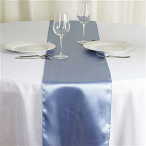 Periwinkle Satin Smooth Table Runners