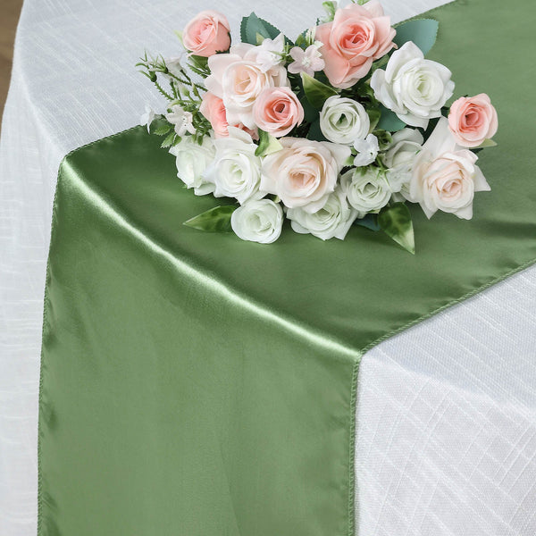 Sage Satin Smooth Table Runners