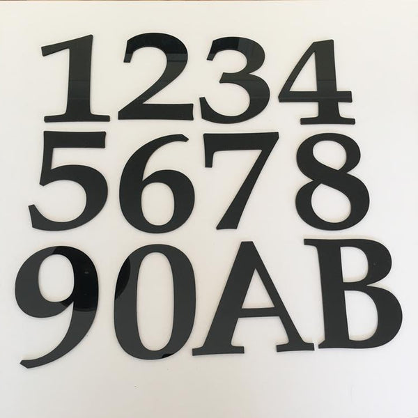 Rectangle Shaped Name and Number House Signs