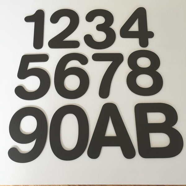 Rectangle Shaped Name and Number House Signs