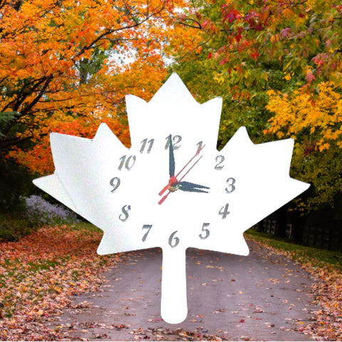 Canadian Maple Leaf Shaped Mirror - Many Colour Choices
