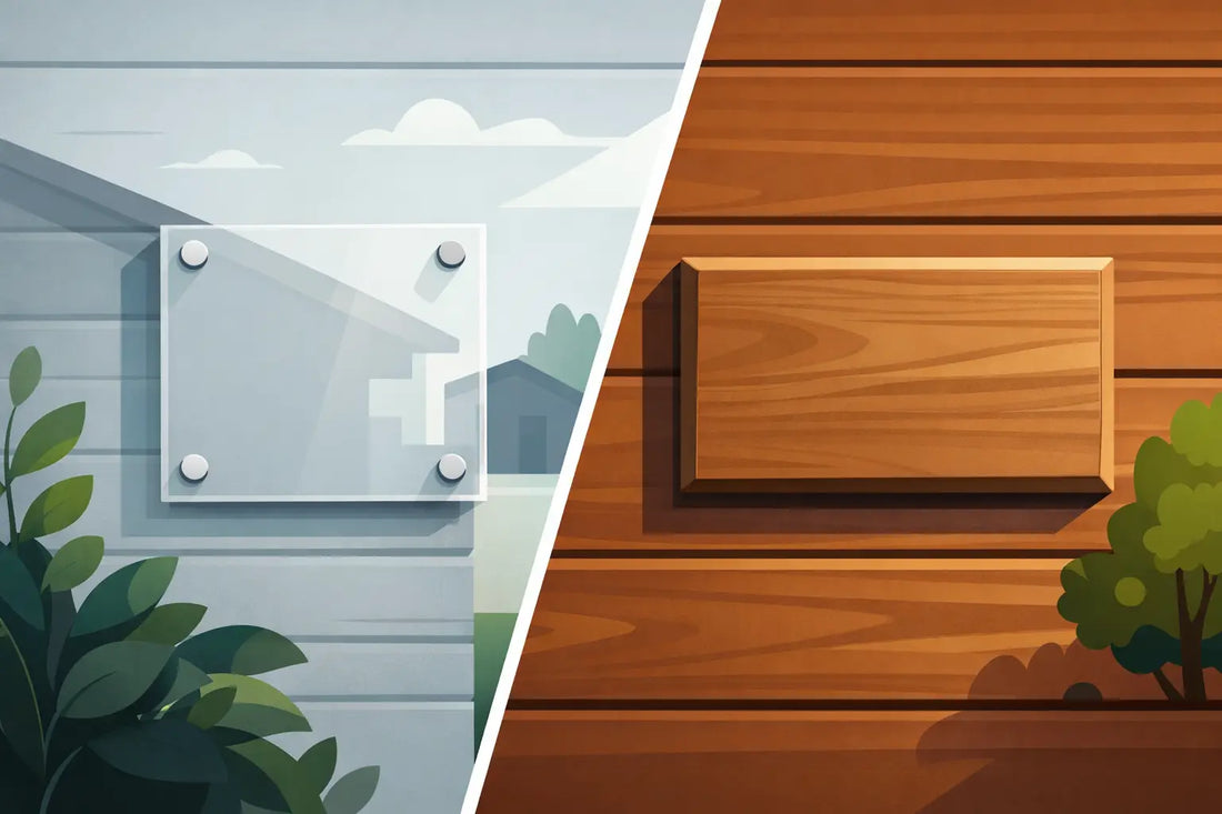 Acrylic Versus Wooden House Numbers Compared