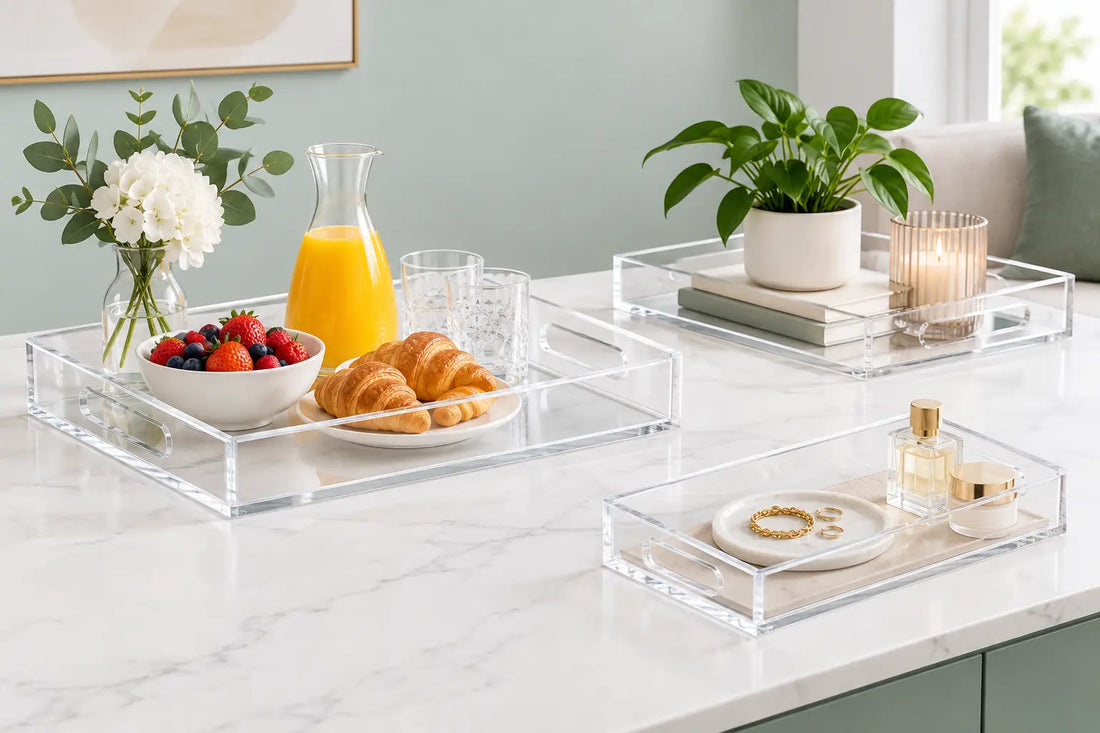 Acrylic Trays for Serving, Display and Home
