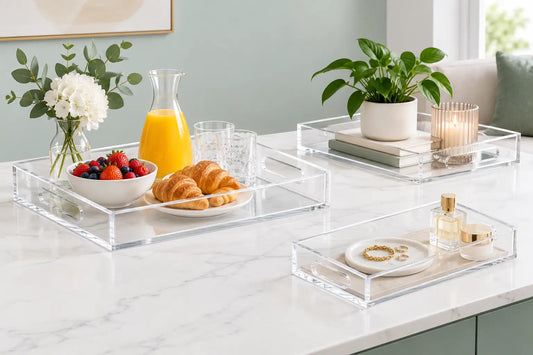Acrylic Trays for Serving, Display and Home