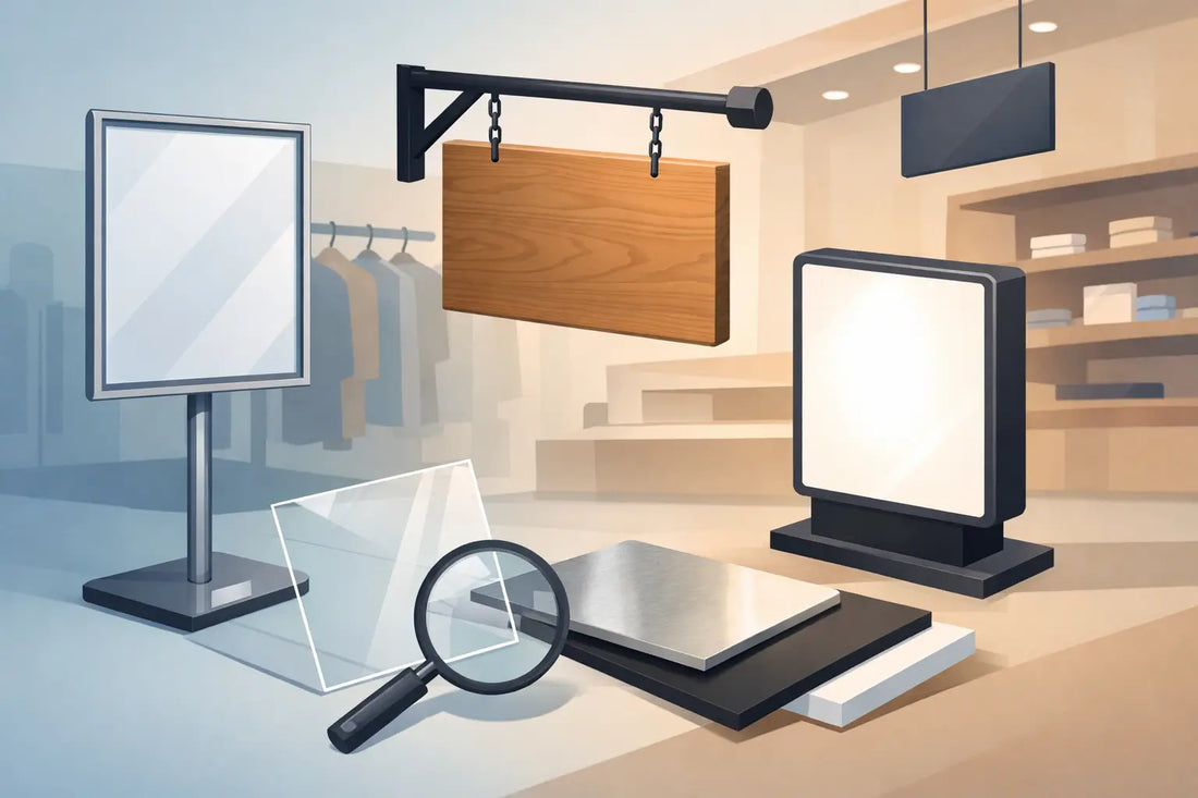 Shop Display Sign Materials: What Works Best?