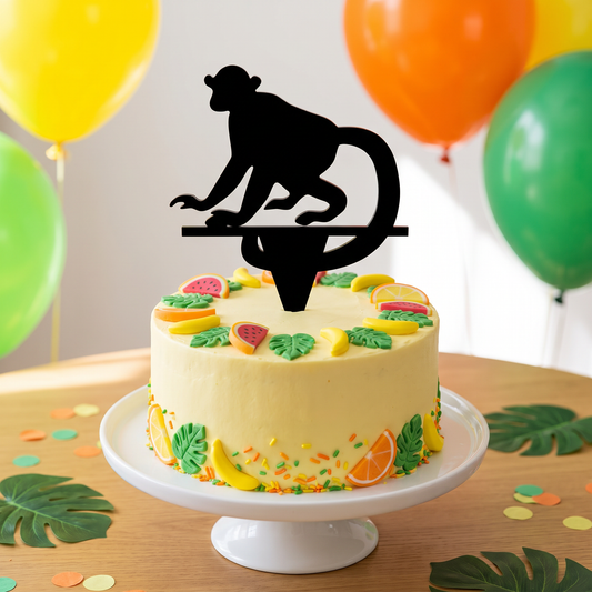 Monkey Shaped Cake Topper for Birthday Cakes
