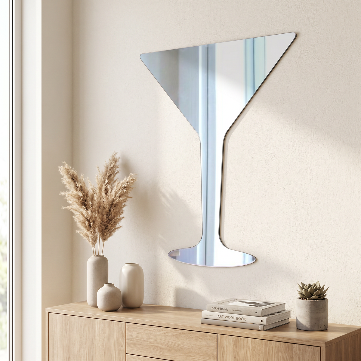 Martini Glass Mirror