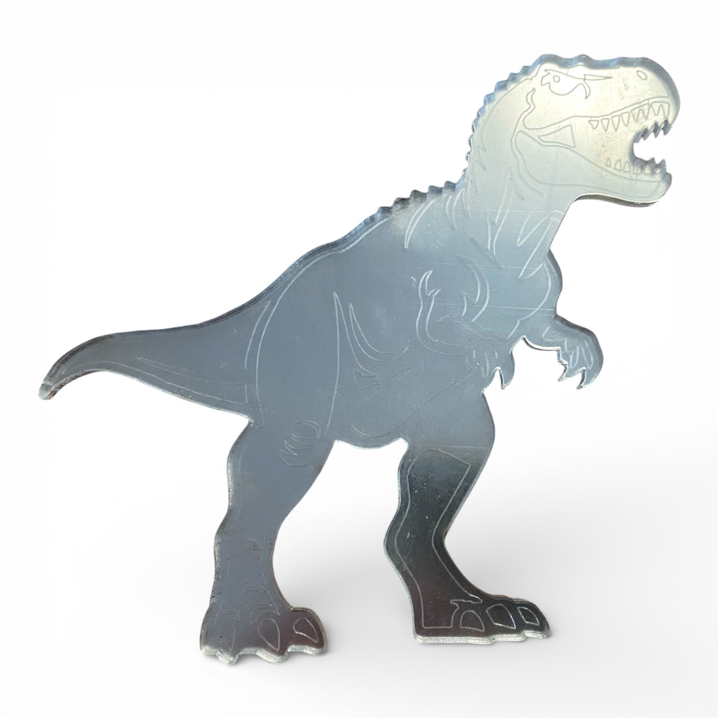 Dinosaur Acrylic Mirror Set, 5 Piece Collection with T-Rex, Triceratops, Brachiosaurus, Spinosaurus, Ankylosaurus