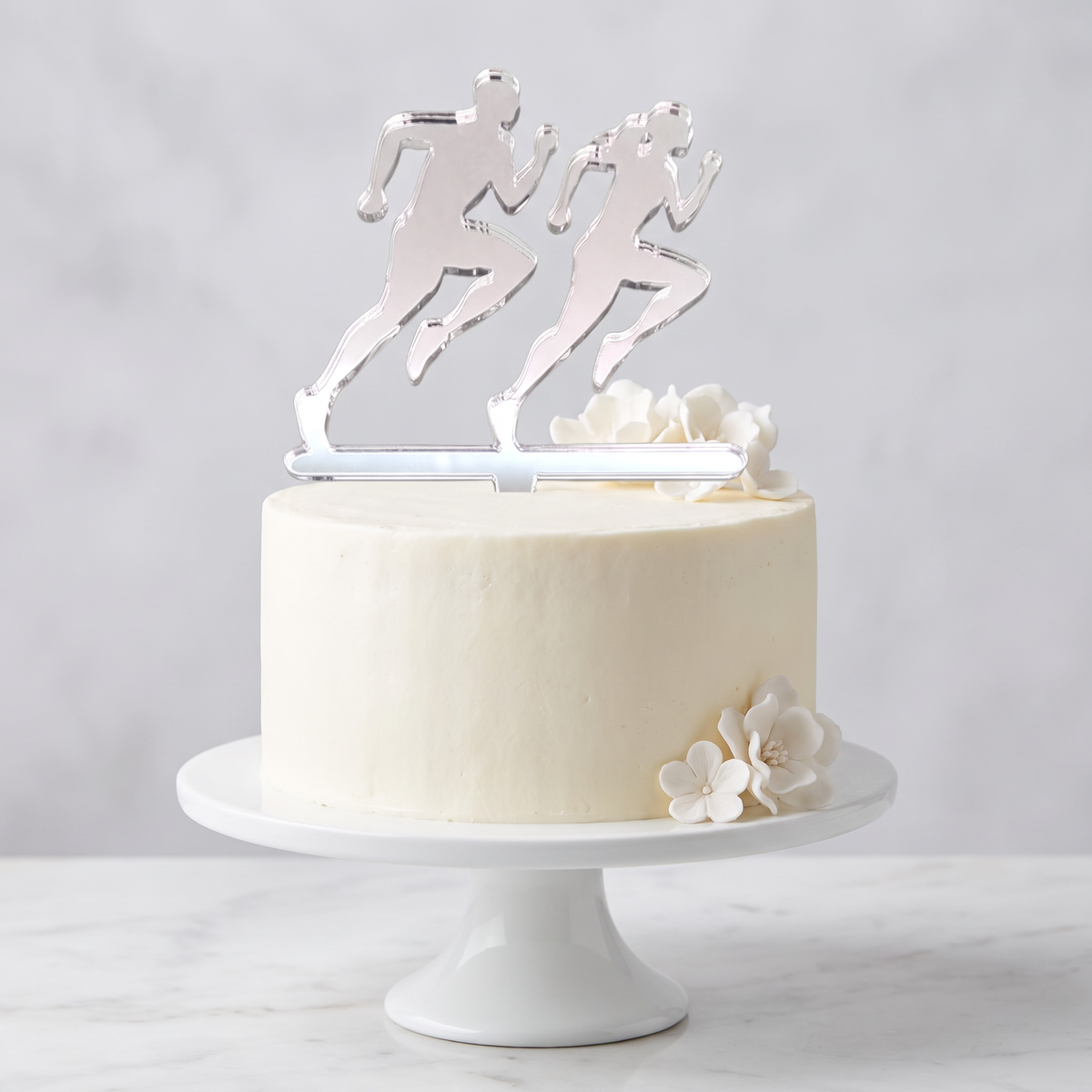 Custom Engraved Acrylic Cake Toppers - Personalized Shapes & Sizes