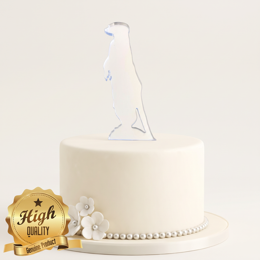 Meerkat Shaped Fondant Cake Toppers for Animal Themed Parties