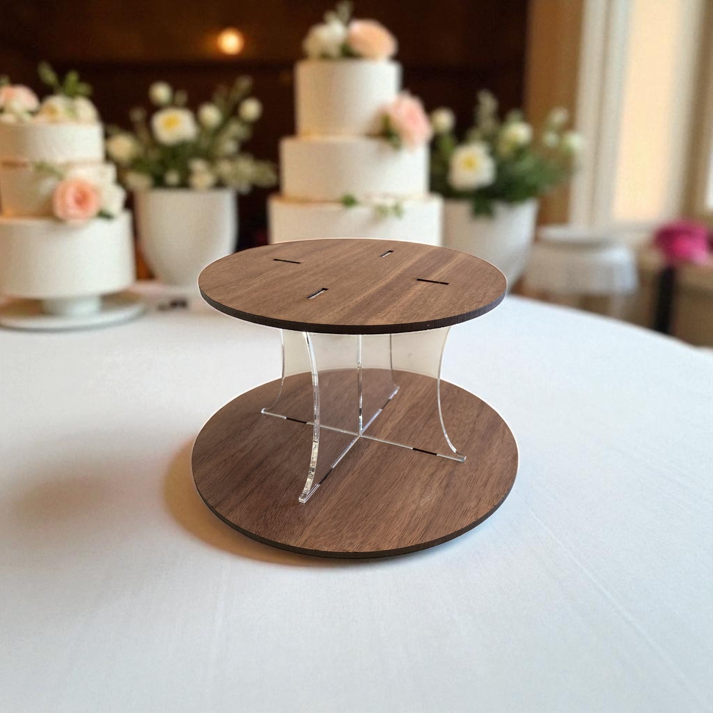 Round Wooden Cake Separator / Party Cake Raisers