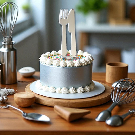 Knife and fork Cake Toppers