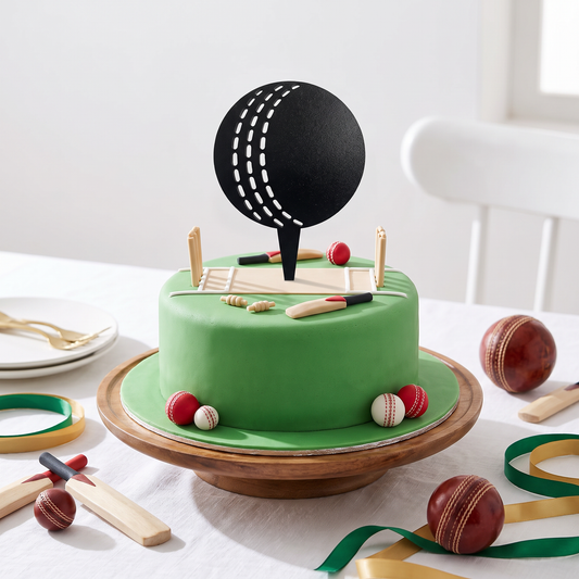 Cricket Ball Cake Topper Sports Themed Birthday Party Decoration