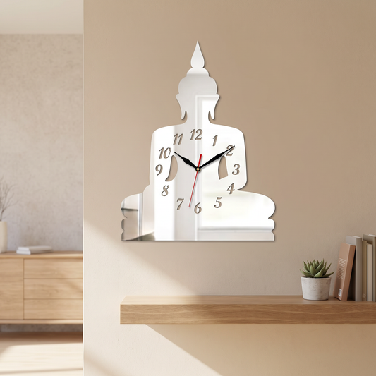Buddha Shaped Wall Clock for Home Decor