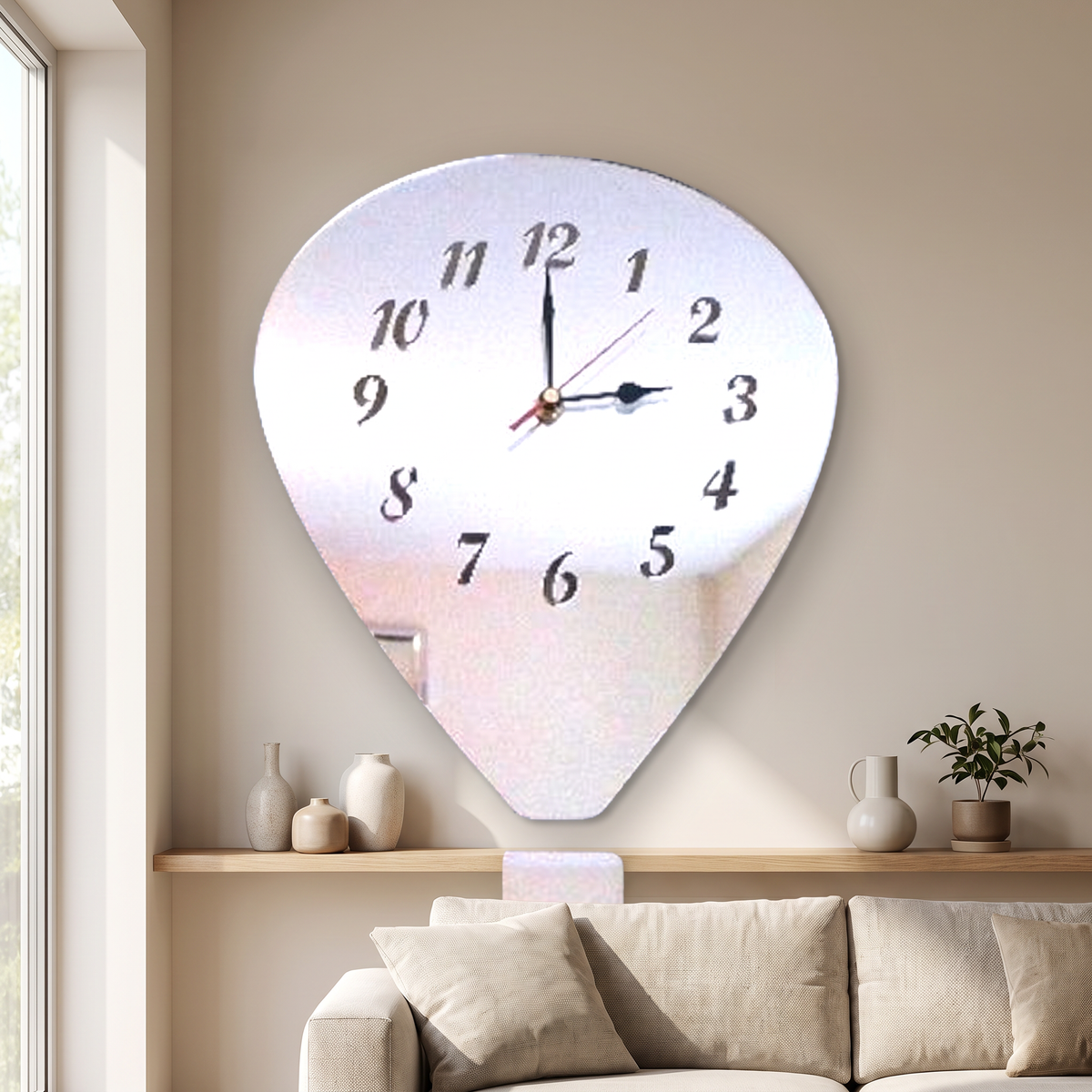 Horloges en forme de montgolfière - Plusieurs choix de couleurs