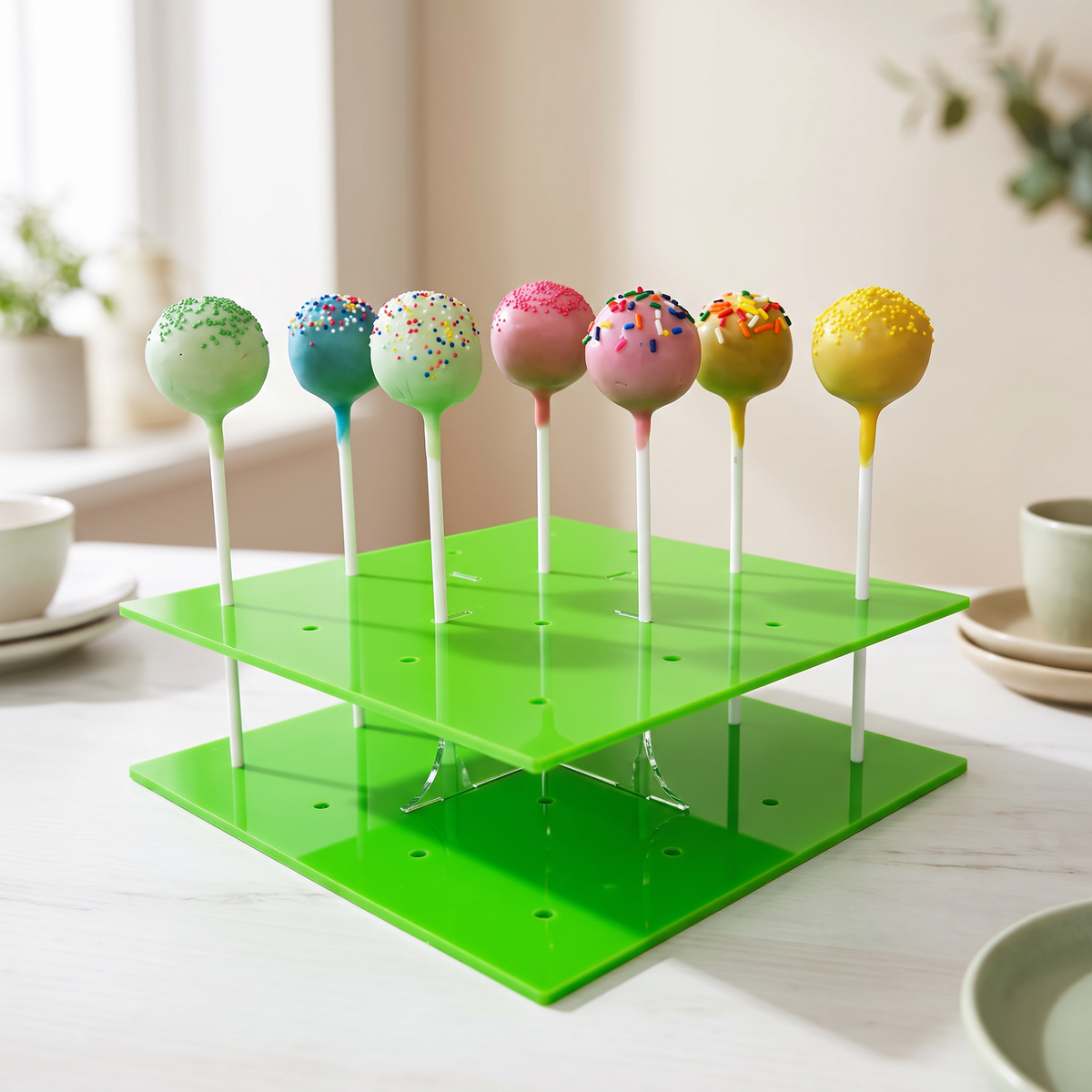 Square Cake Pop Stand Holder for 20 Lollipops