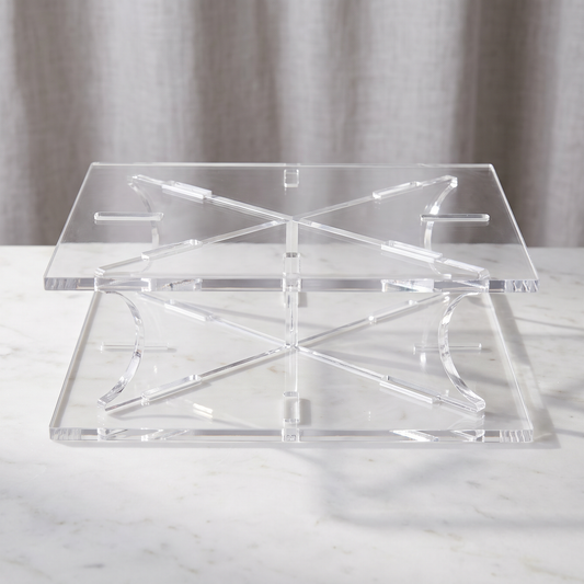 Floating Acrylic Cake Separator Stand for Weddings and Parties