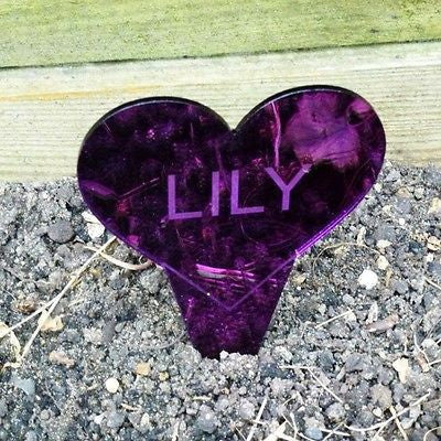 Personalised Purple Heart Memorial Sign