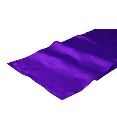 Purple Satin Smooth Table Runners