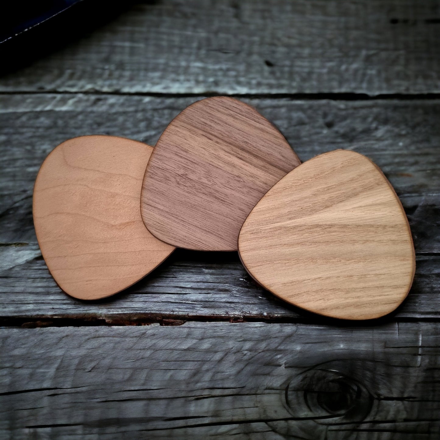 Pebble Wooden Finish Coasters