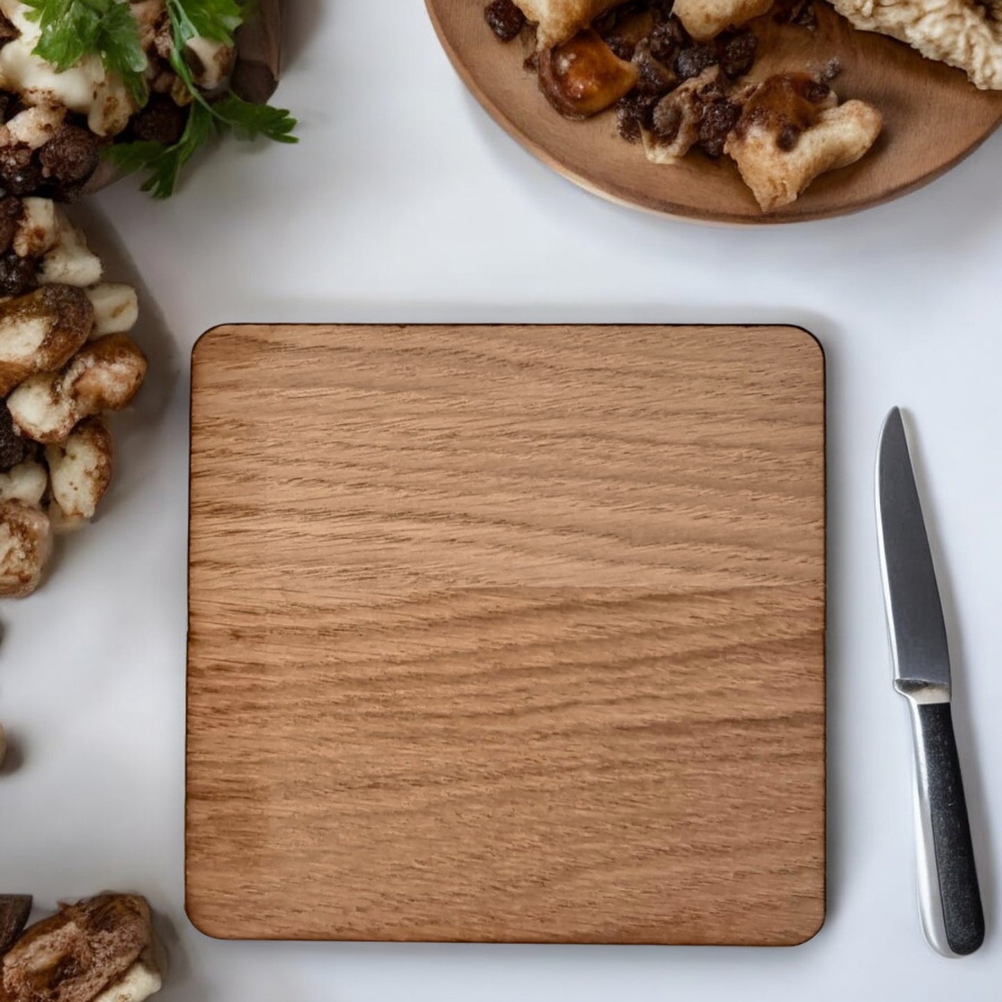 Square Placemats & Coasters - Wooden Colours