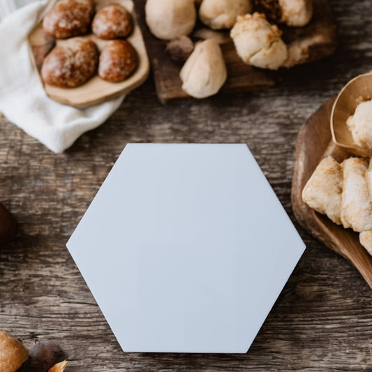 Hexagon Placemats & Coasters - Clear or Gloss Colours