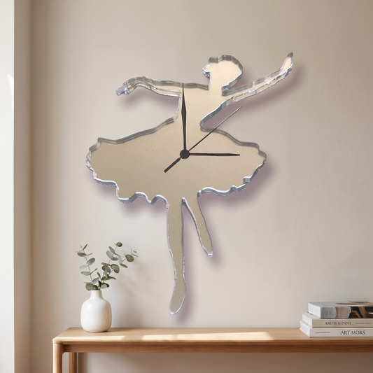 Dancer Silhouette Wall Clock - Customizable Colors