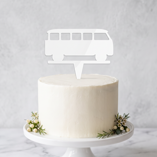 Camper Van Cake Topper for Travel and Adventure Themed Parties