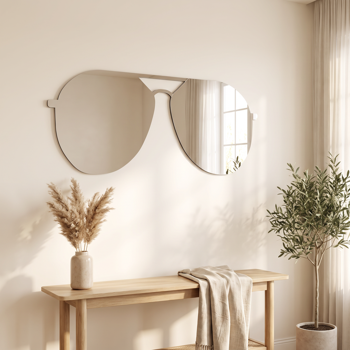 Pair of Sunglasses Shaped Mirror