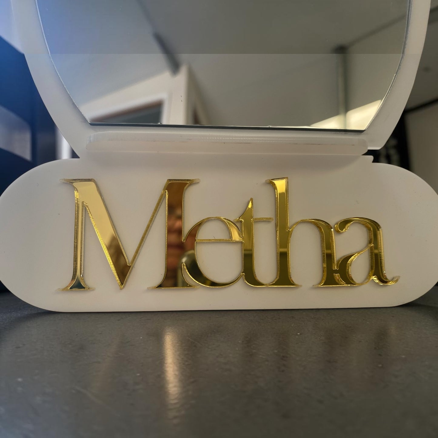 Oval Personalised Vanity Tabletop Mirrors