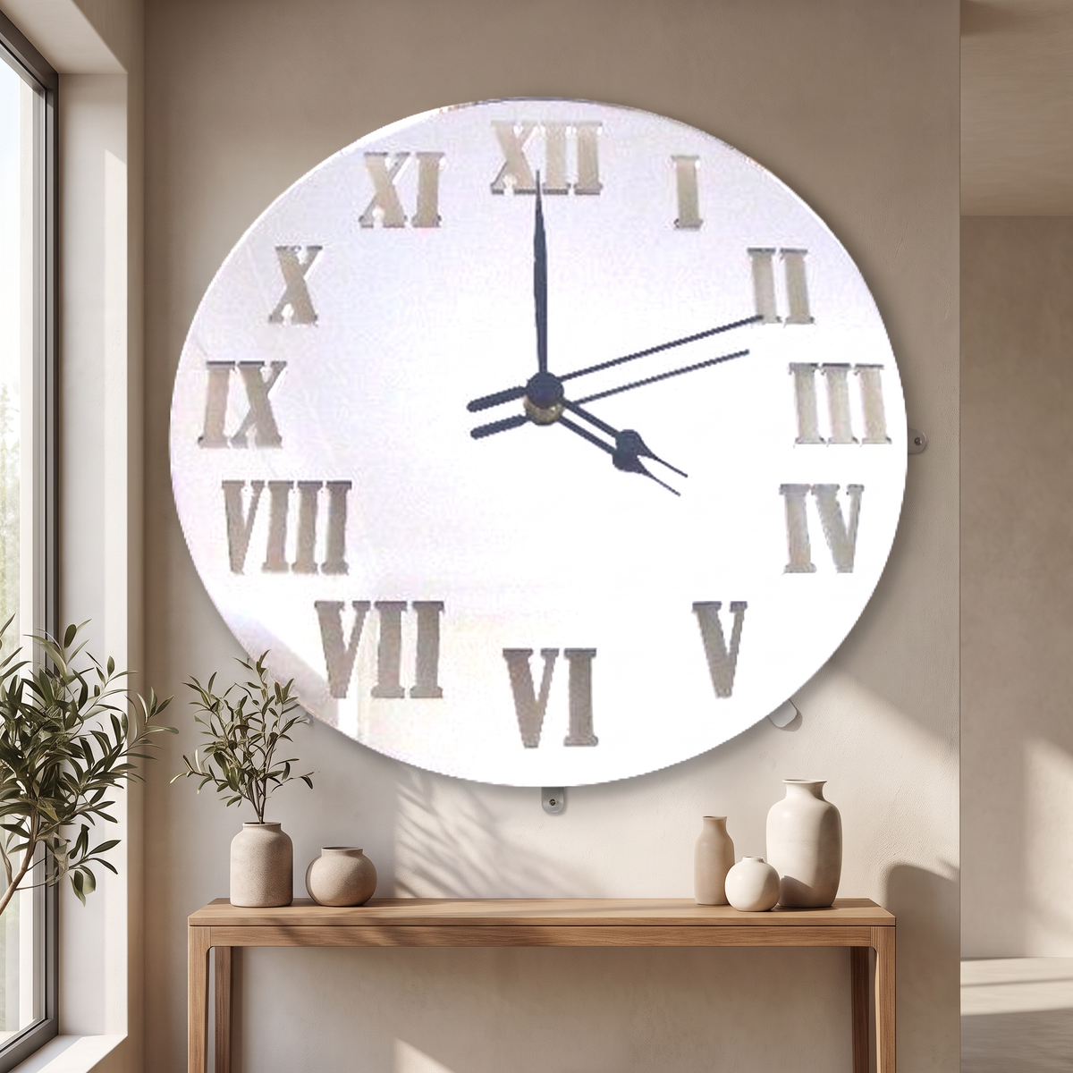 Round Roman Numeral Wall Clock