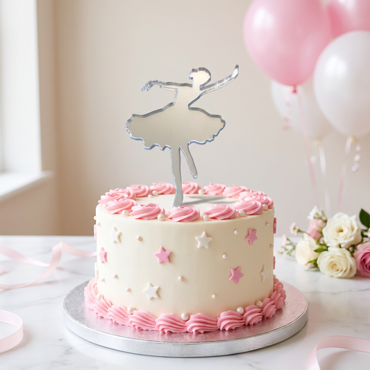 Dancing Ballerina Cake Topper for Birthday Cakes
