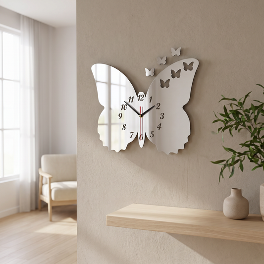 Horloges papillon à froufrous - Plusieurs choix de couleurs