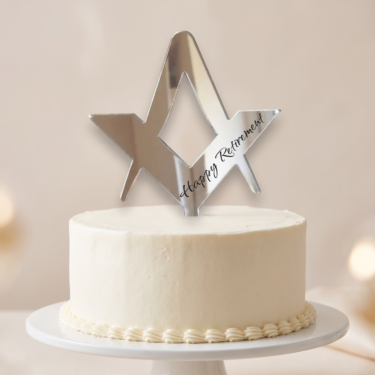 Masonic Square and Compass Mason Cake Toppers for Masonic Events