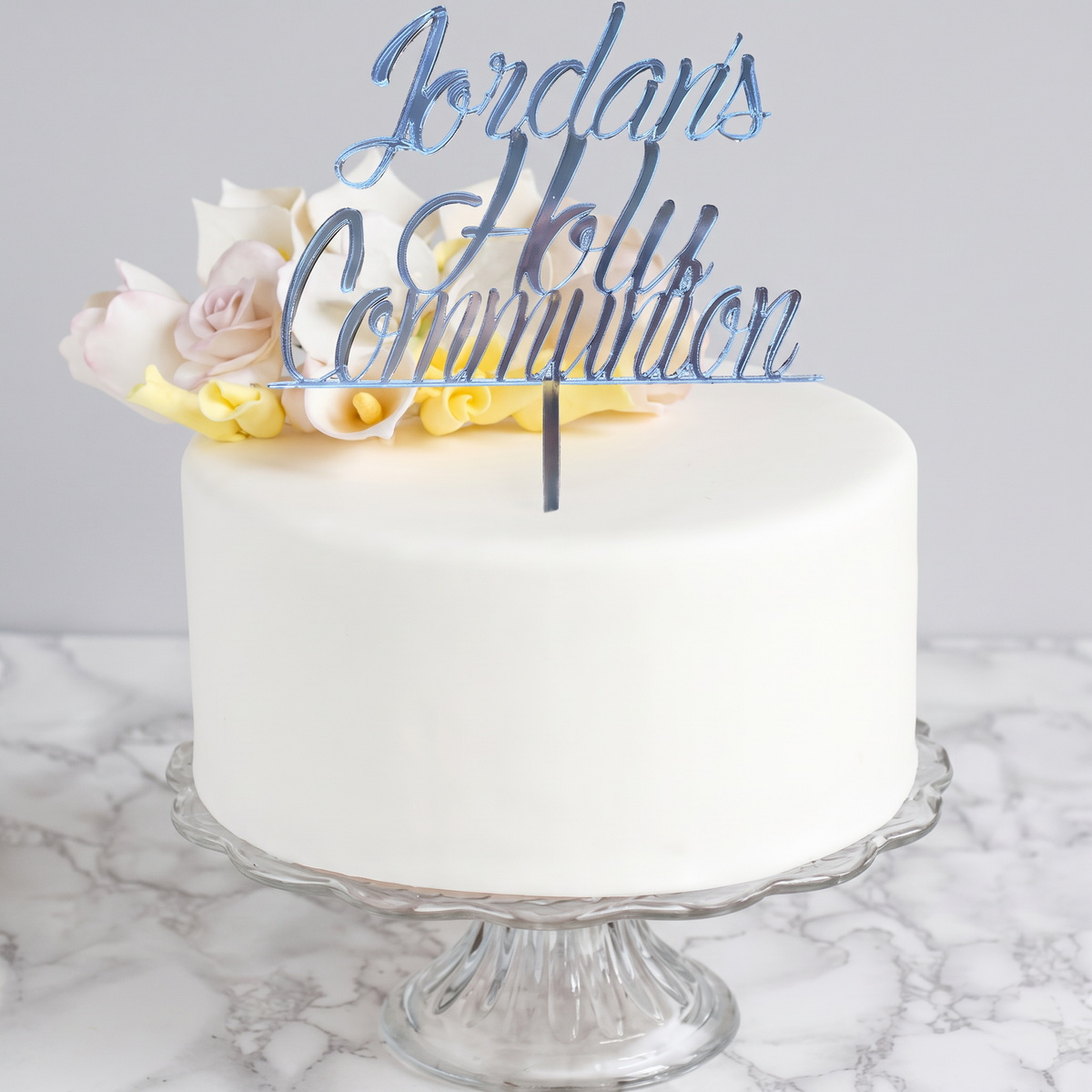 Custom Laser-Cut Acrylic and Wood Cake Toppers for Events
