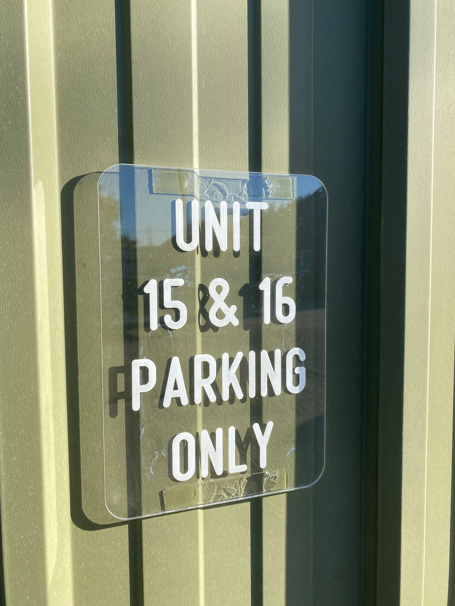 Clear Rectangle Shaped Wall Signs