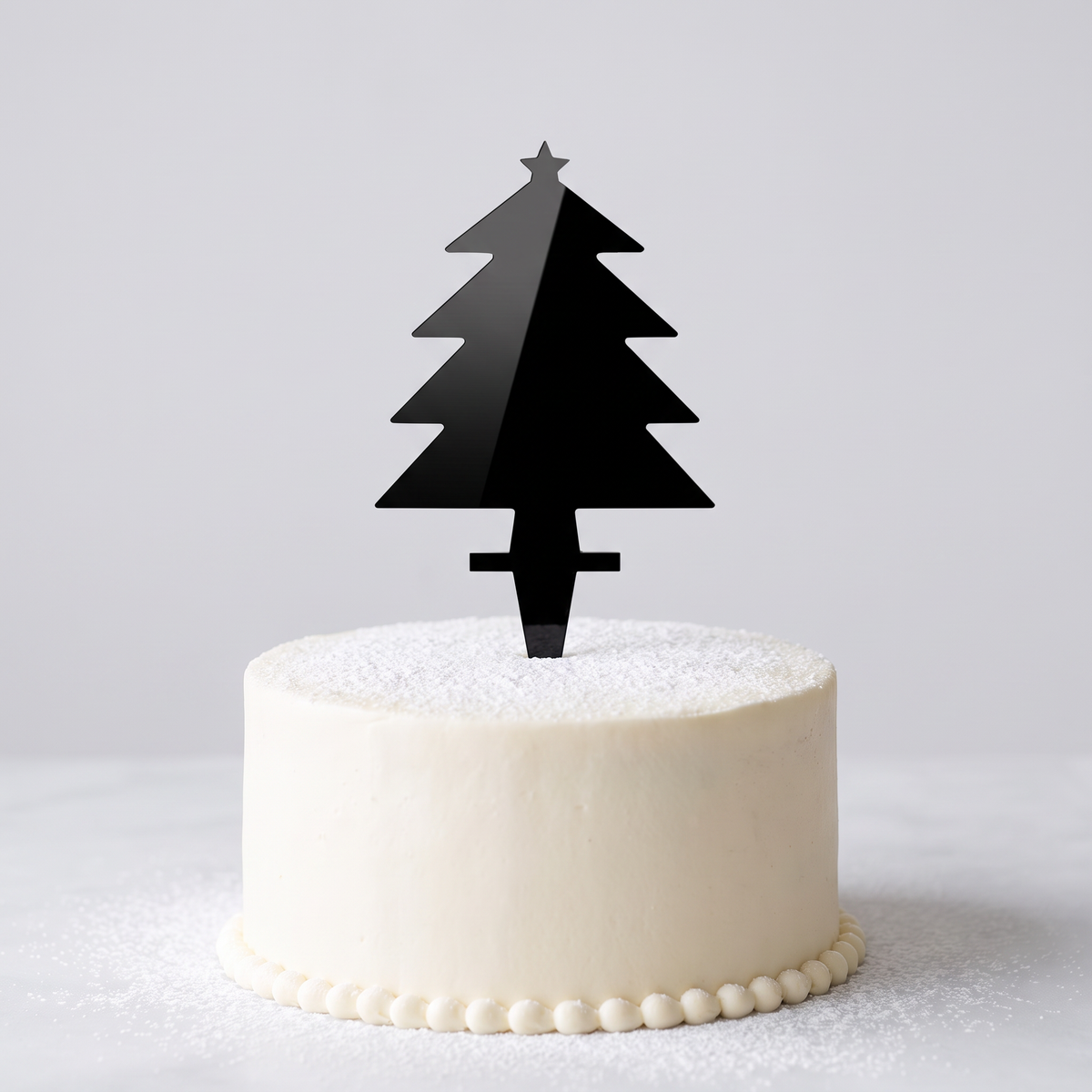 Recycled Paper Christmas Tree Cupcake Toppers 12 Pack