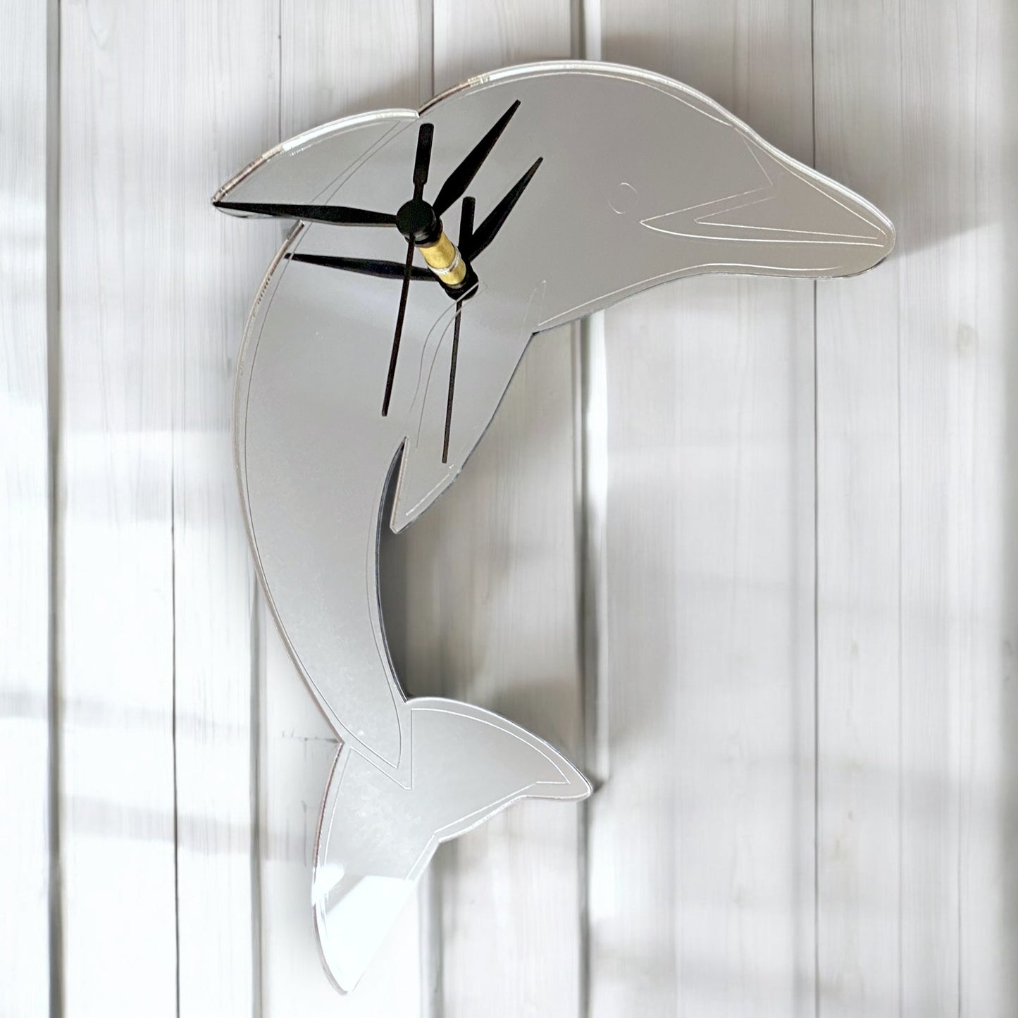 Etched Dolphin Shaped Clocks