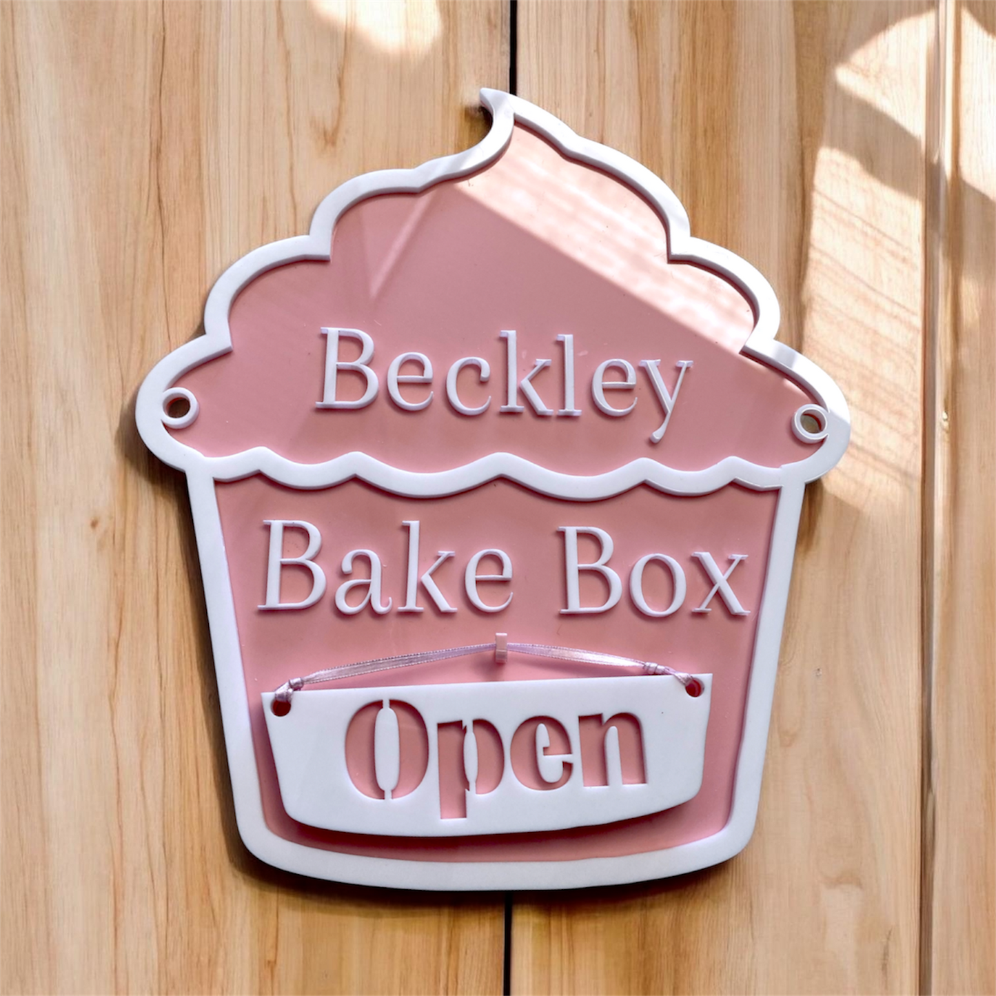 Custom Bake Box Signs Open Closed,Gloss Finish