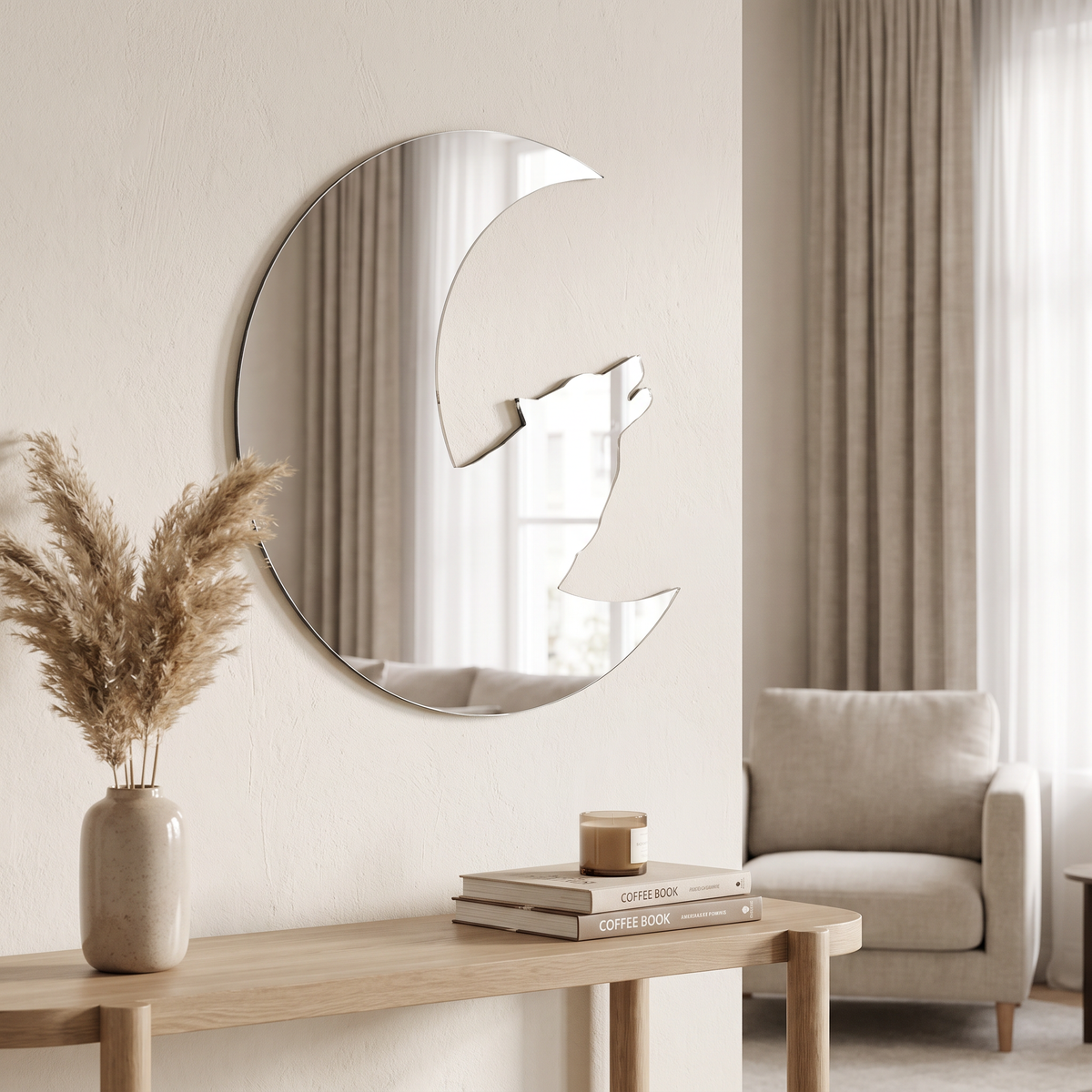 Moon & Wolf Mirror