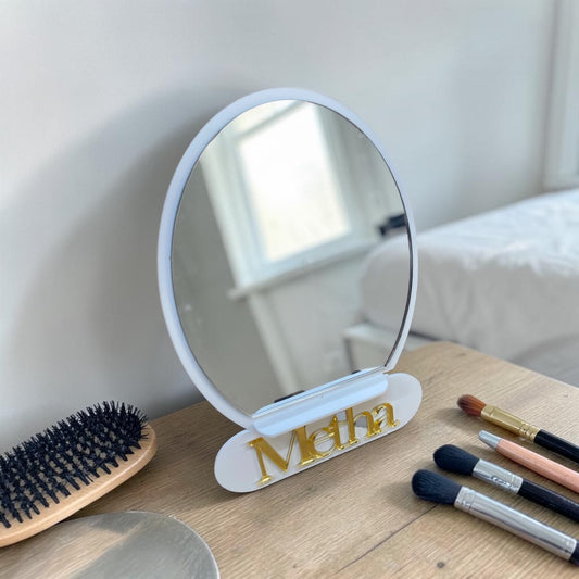 Oval Personalised Vanity Tabletop Mirrors