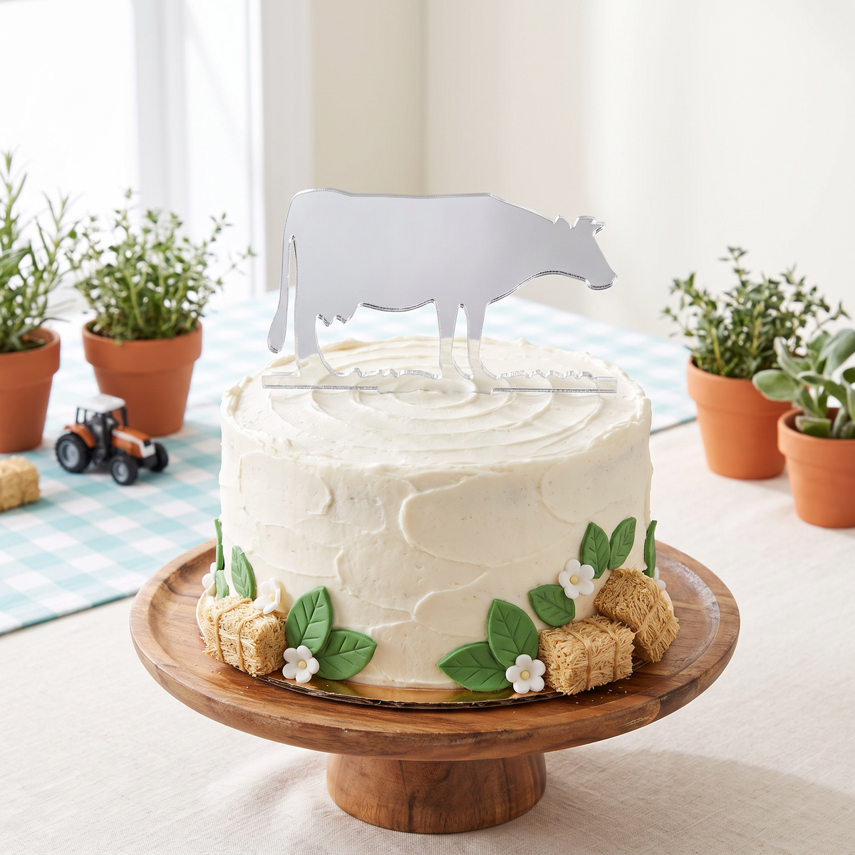 Farm Animal Cake Toppers for Cupcakes and Party Decorations