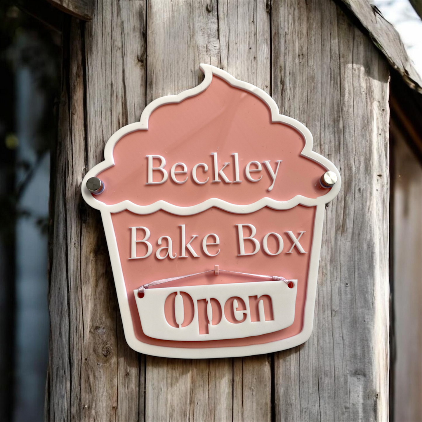 Custom Bake Box Signs Open Closed,Gloss Finish