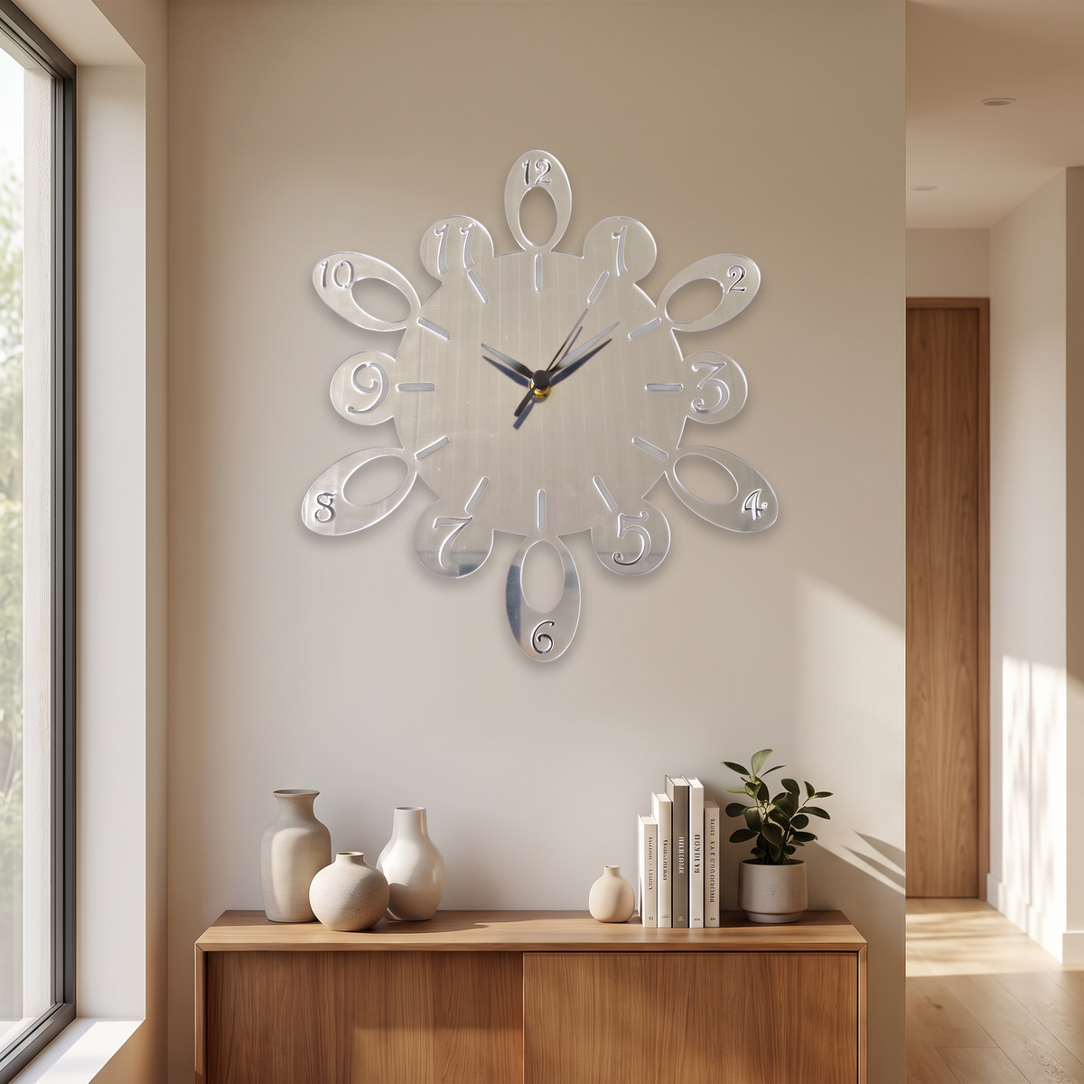 Round Wall Clock - Modern Minimalist Design